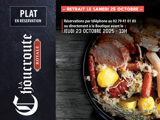 Réservation: Choucroute Garnie
