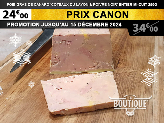 Foie Gras de Canard entier Mi-Cuit - 250g