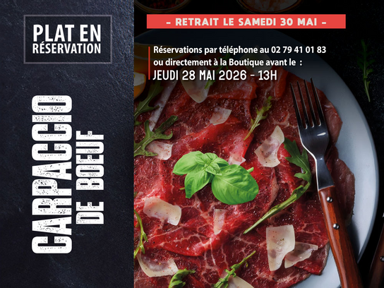Spécial Fête des mères : Carpaccio de Boeuf