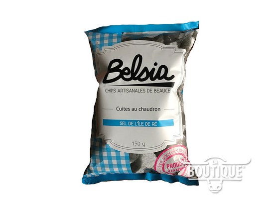 Chips Belsia cuites au chaudron au sel de l'île de Ré