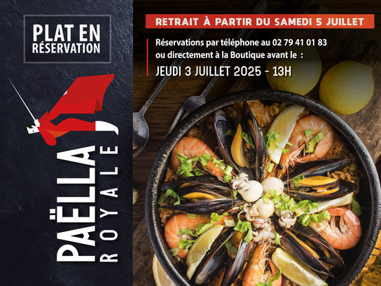 Réservation : Paëlla Royale
