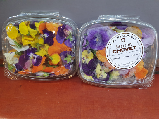 Fleurs comestibles.