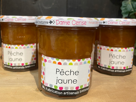 Confiture pêche jaune