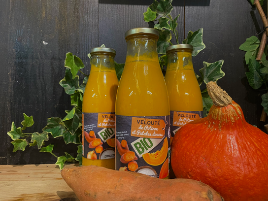 Velouté de potiron et de patates douces