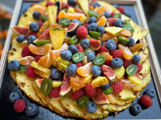 Tarte de fruits commande 48H à l'avance svp