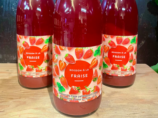 Boisson à la fraise