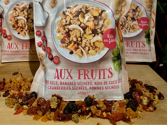 Muesli crunchy aux fruits
