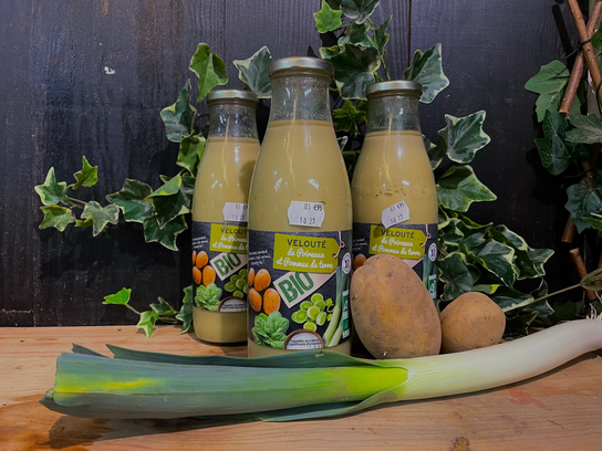 Velouté de poireau et de pommes de terre