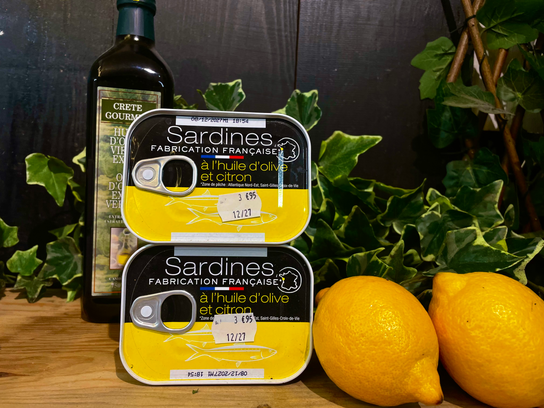 Sardines à l’huile d’olive et citron