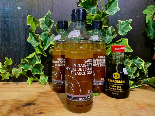 Sauce vinaigrette à l’huile de sésame et sauce soja