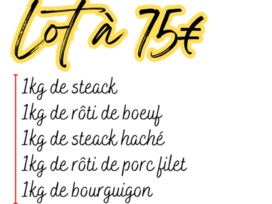 Lot à 75€