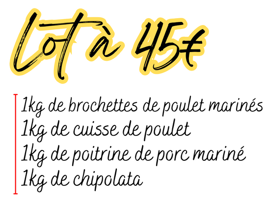 Lot à 45€