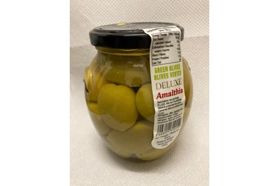 Olives vertes avec noyaux