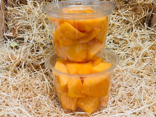 Melon charentais découpé