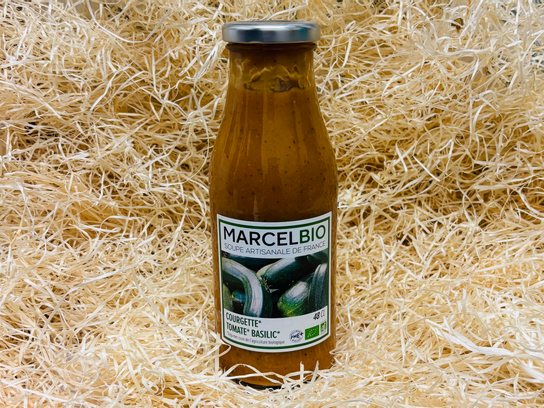 Soupe de courgette tomate et basilic - BIO
