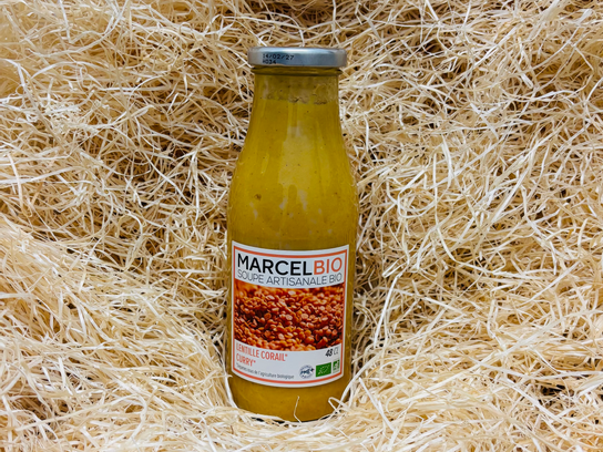 Soupe lentille corail curry - BIO