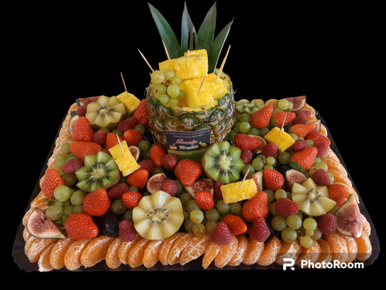 Plateau fruits découpés