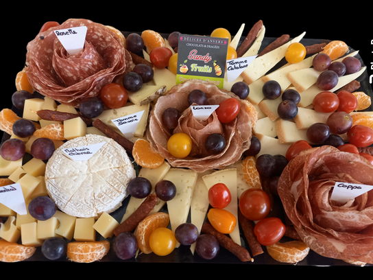 Plateau Apéritif - Mini 4 personnes - Fromage & Charcuterie