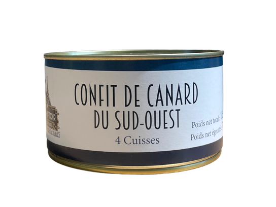 Cuisses de canard confites du Sud Ouest - 4 cuisses  - 1,2kg