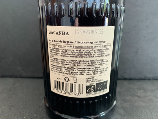 Sirop de réglisse