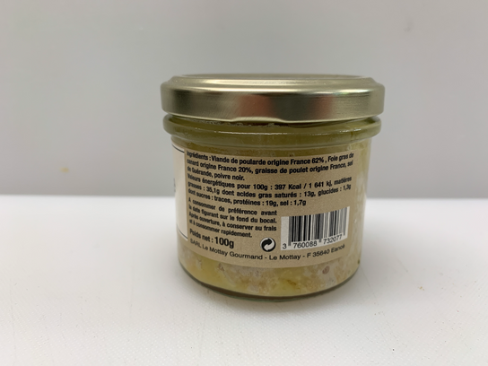 Rillettes de poularde au foie gras