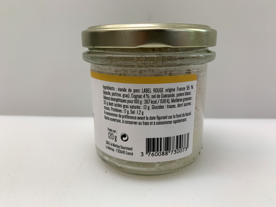 Rillettes pur porc et Cognac