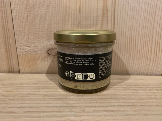Rillettes de canard au foie gras
