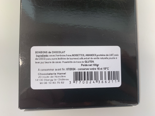 Bonbons de chocolat - 100g