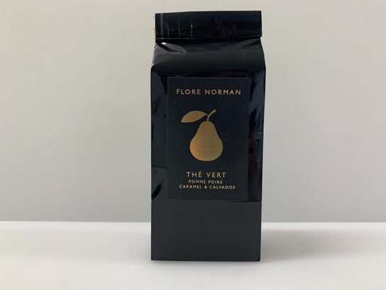 Thé vert pomme poire caramel et Calvados - sachet 100gr