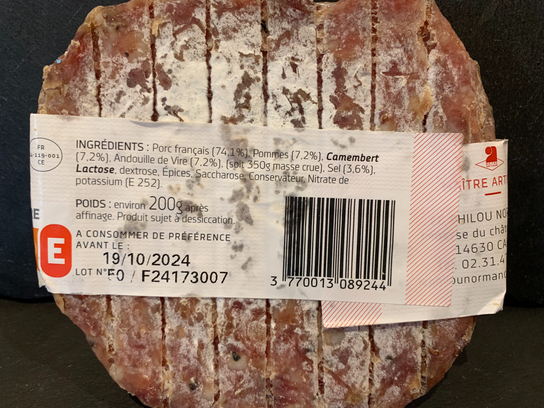 Saucisson Philou Le Normandie