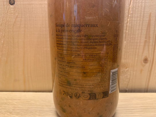 Soupe de maquereaux à la provençale