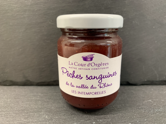Confiture de pêches sanguines