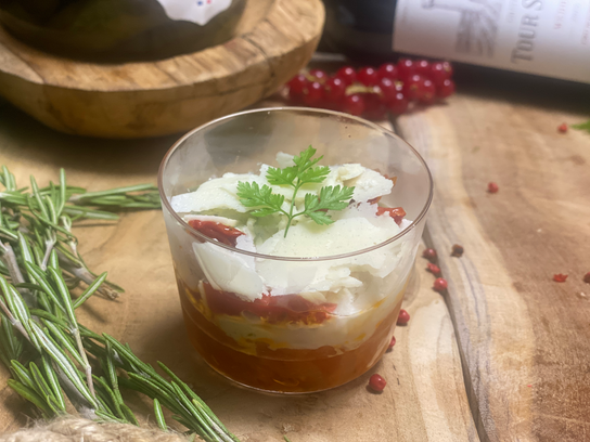 Verrine tomate pesto