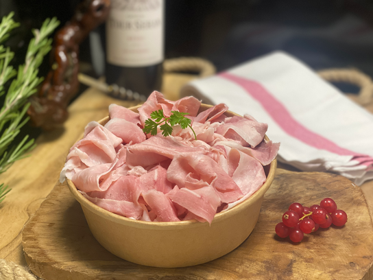 Jambon blanc maison en chiffonnade