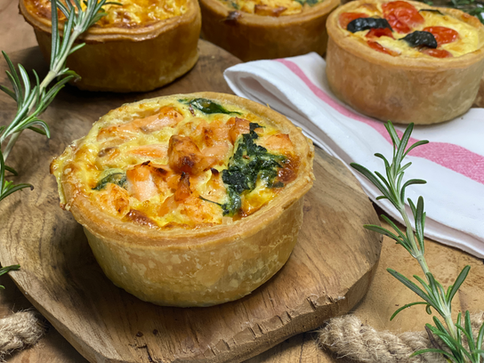 Quiche saumon epinards