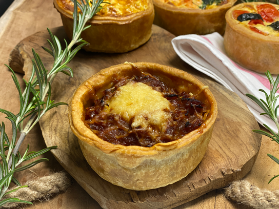 Quiche tomate oignons