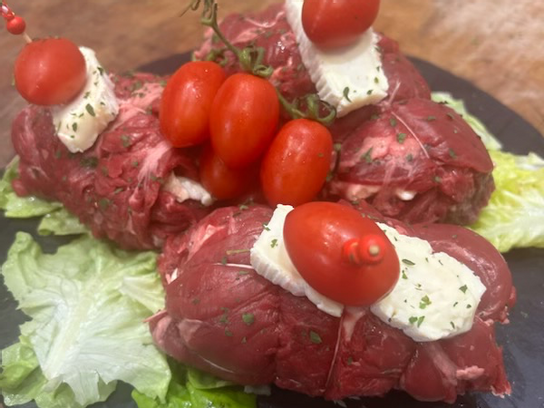 onglet de boeuf farci au fromage à rôtir