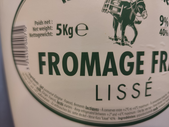 Fromage blanc lissé