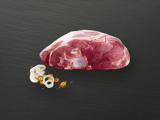 Palette de porc avec os