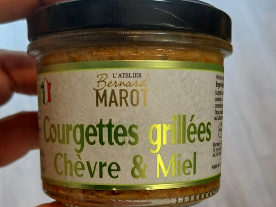 Tartinable courgette grillées chèvre miel