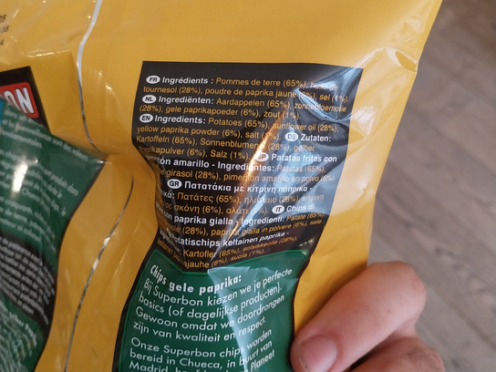 Chips paprika