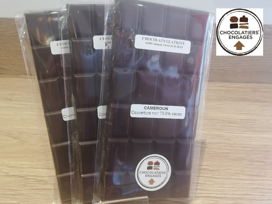 Tablettes de chocolats noir - Cameroun -Chocolatiers engagés