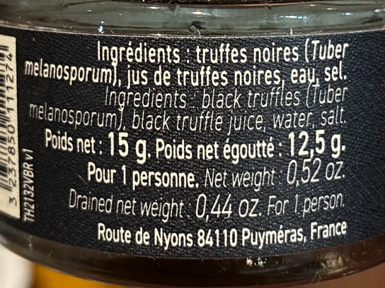 Truffes noires