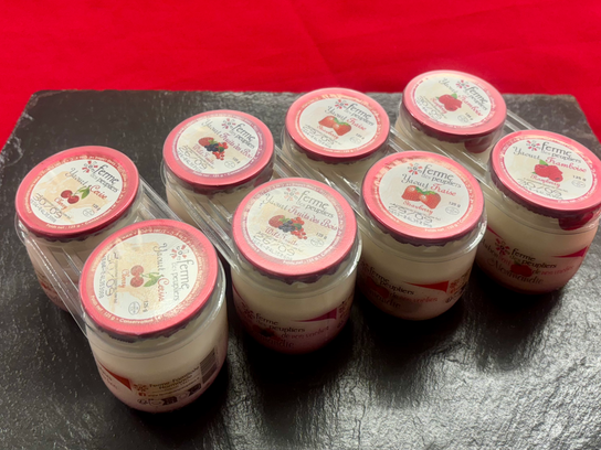 Yaourts aux fruits rouges x2 - La Ferme des Peupliers