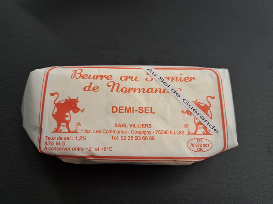 Beurre normand au sel de guérande