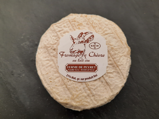 Le palet blanc chèvre (lait cru)