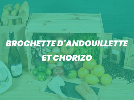 Brochette d'andouillette et chorizo