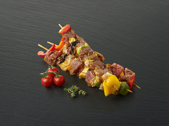 Brochette de veau marinée