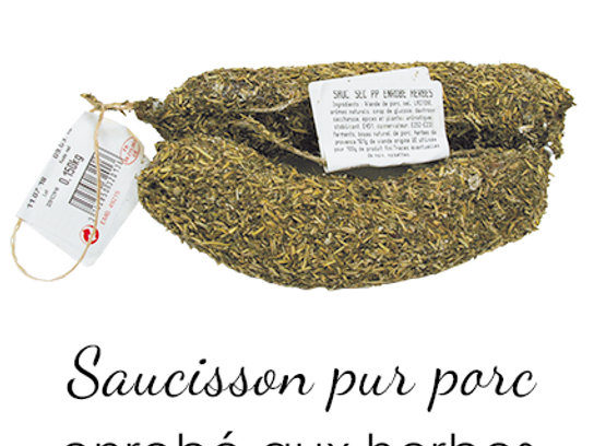 Saucisson sec enrobé herbes