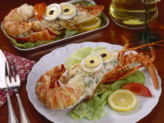 Demi langouste garnie